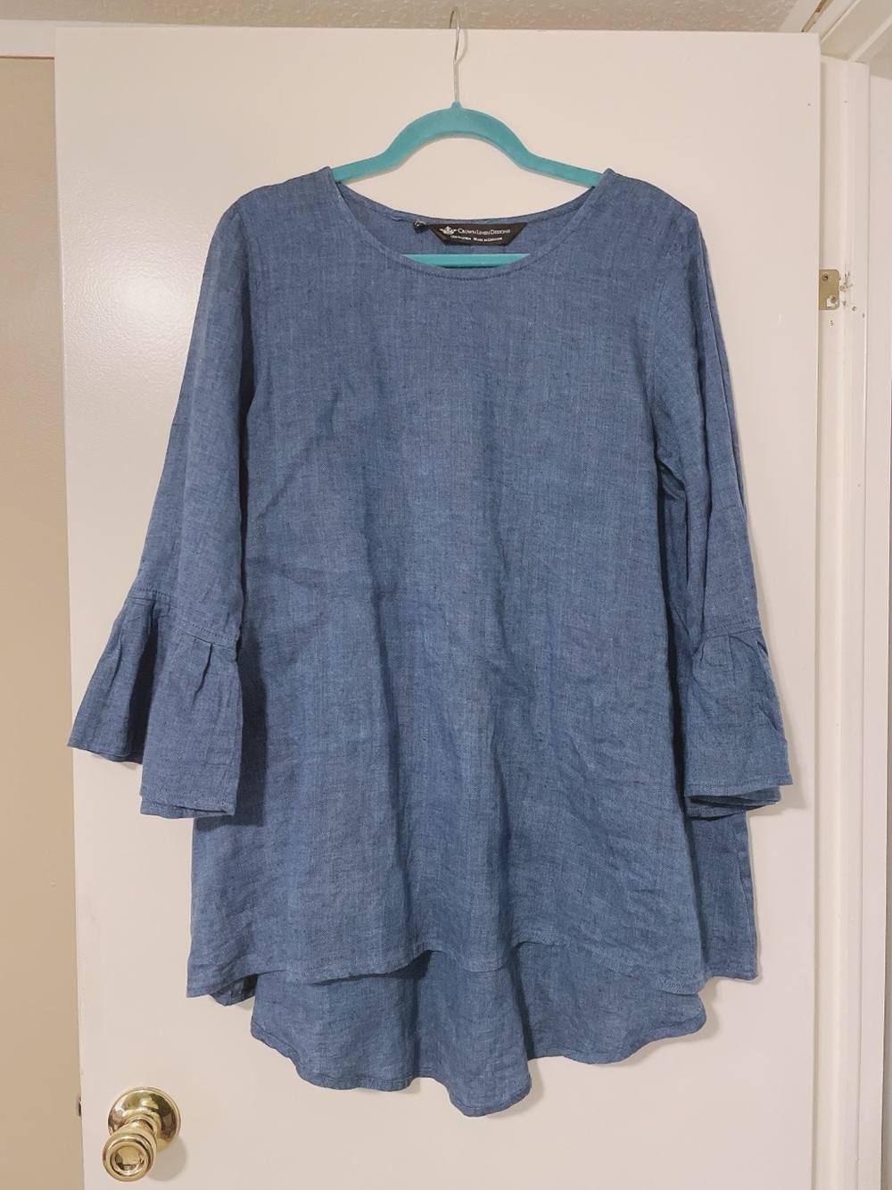Crown Linen Designs Linen Blouse Size Large